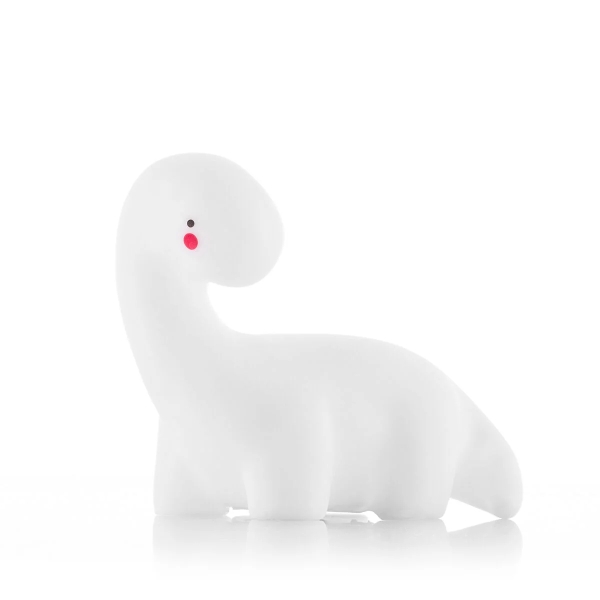 innovagoods lightosaurus lampara dinosaurio led luz quitamiedos rgb multicolor vinilo 13x12x8cm color blanco