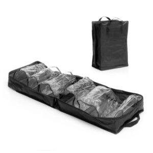 innovagoods doshen bolso de viaje para calzado capacidad para 6 pares asas de transporte cremallera 35x50x20cm color negro