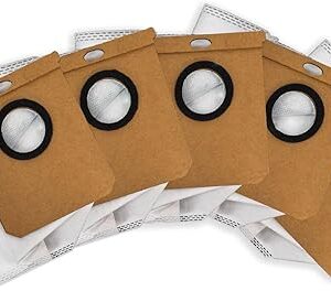 cecotec pack de 5 bolsas de recambio para conga x50/x70/x100 instalacion rapida color blanco
