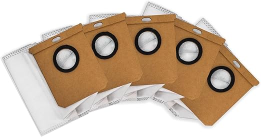 cecotec pack de 5 bolsas de recambio para conga x50/x70/x100 instalacion rapida color blanco