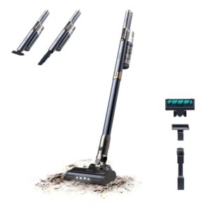 cecotec scoba 3000 aspirador de escoba vertical 210w autonomia 40min succion 20kpa incluye accesorios ultraligero modos eco y turbo color negro y azul