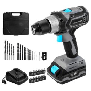 cecotec cecoraptor perfect drill 2020 brushless ultra taladro atornillador torque 46nm 2000rpm bateria 2ah 20v luz led incluye accesorios motor sin escobillas color negro y gris
