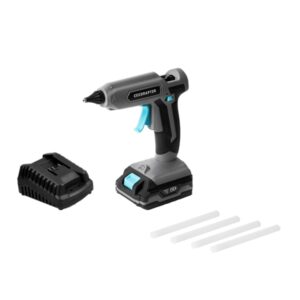 cecotec cecoraptor perfect fix 2020 advance pistola de cola termofusible autonomia 30min bateria 2ah 20v indicador led recargable apagado automatico color negro y gris