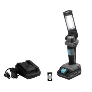 cecotec cecoraptor worklight 2020 advance linterna de trabajo led 5w autonomia 4h bateria 2ah 20v 300 lumenes cabezal giratorio e inclinable mango ergonomico color negro y gris