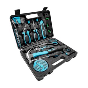 cecotec cecoraptor 4200 toolbox juego de herramientas cierre de boton asa ergonomica incluye accesorios 31x22.5x7cm color negro y azul