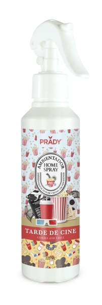 prady ambientador home spray tarde de cine frasco de 220 ml spray pulverizador