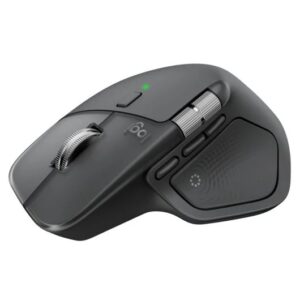 logitech mx master 4 raton inalambrico avanzado sensor darkfield 8k dpi desplazamiento magspeed 1000 lineas por segundo respuesta haptica personalizable haptic sense bluetooth y logi bolt color grafito