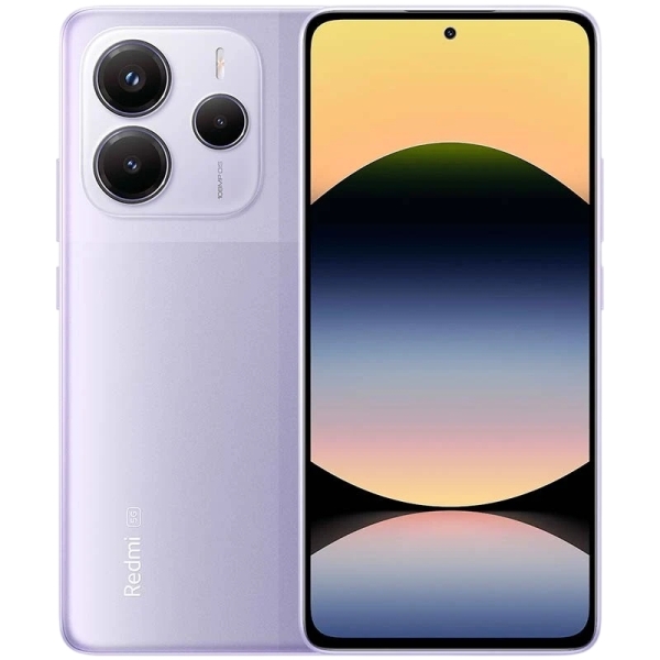xiaomi redmi note 14 5g smartphone pantalla amoled 6.67" 6gb 128gb camara principal 108mp bateria 5500mah hypercharge 33w color purpura