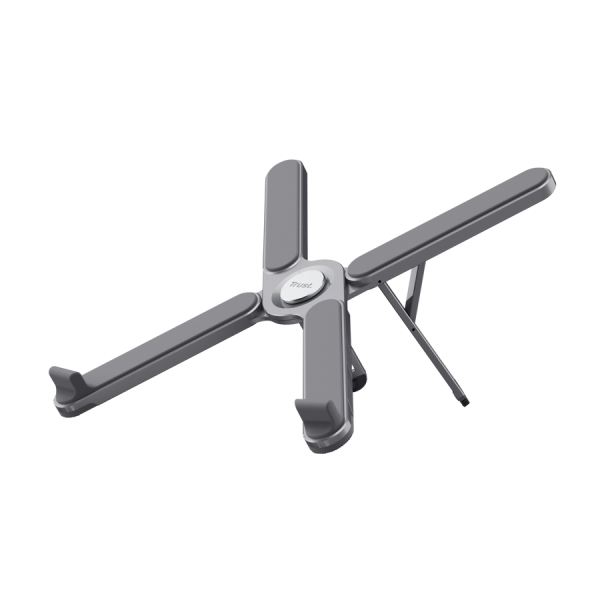 trust macy soporte plegable para portatiles soporta hasta 20kg portatiles hasta 17.3" cuerpo de aluminio