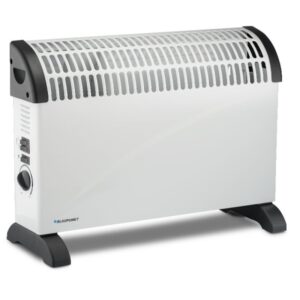 blaupunkt radiador convector potencia 2000w termostato regulable ventilador turbo independiente asas integradas 53.5x19.6x38.5cm color blanco y negro