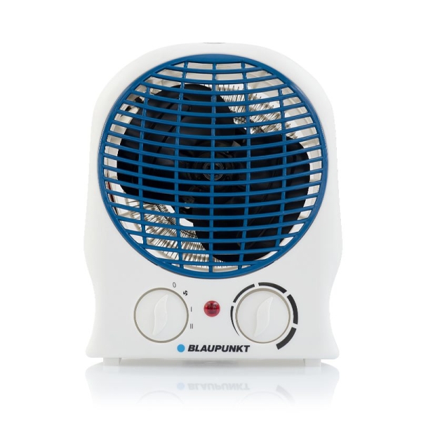 blaupunkt calefactor portatil potencia 2000w temperatura regulable funcion ventilador termostato color blanco y azul