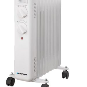 blaupunkt radiador de aceite potencia 2000w termostato regulable ruedas asa de transporte indicador luminoso color blanco