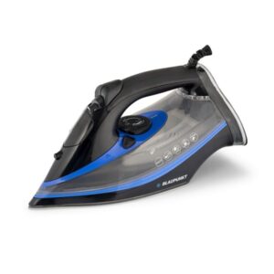 blaupunkt plancha de ropa potencia 3000w deposito de 380ml termostato regulable suela ceramica color negro y azul