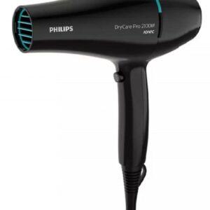 philips secador de pelo profesional potencia 2100w temperatura regulable tecnologia ionica velocidad y calor ajustables funcion aire frio ergonomico color negro