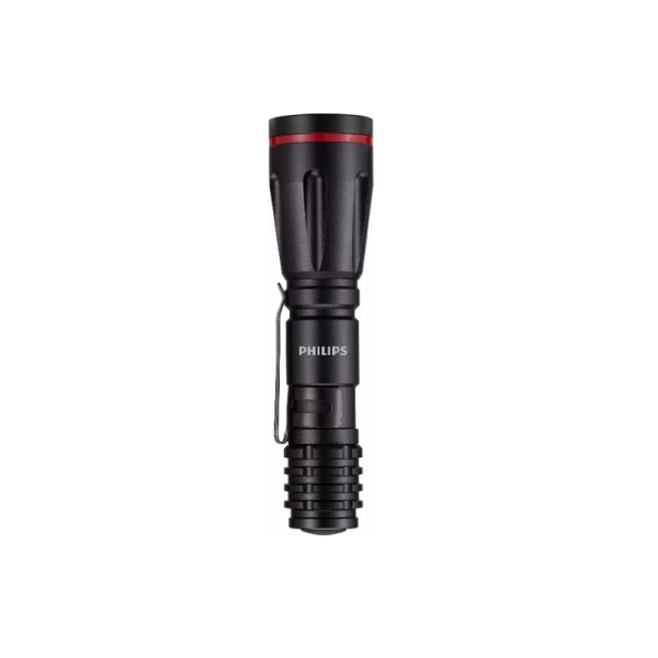 philips linterna led pilas incluidas 70 lumenes color negro