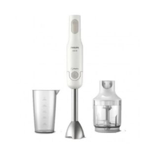 philips batidora de mano potencia 650w varias velocidades picadora vaso medidor cuchillas de acero inoxidable color blanco