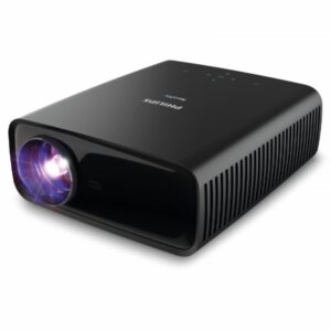 philips proyector led fullhd 1080p bluetooth proyecion hasta 80 pulgadas wifi correccion de imagen automatica altavoces integrados hdmi usb jack 3.5mm color negro