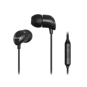 philips auriculares intraurales con cable jack 3.5mm microfono integrado boton multifuncion color negro