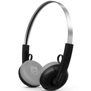 philips auriculares supraaurales inalambricos bluetooth 5.4 autonomia hasta 26h alcance 10m conector usb c altavoz de 40mm color negro y gris