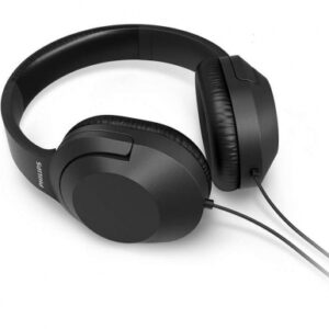 philips auriculares supraaurales cable 2m jack 3.5mm incluye accesorios aislamiento pasivo del ruido altavoz de 40mm color negro