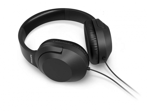 philips auriculares supraaurales cable 2m jack 3.5mm incluye accesorios aislamiento pasivo del ruido altavoz de 40mm color negro