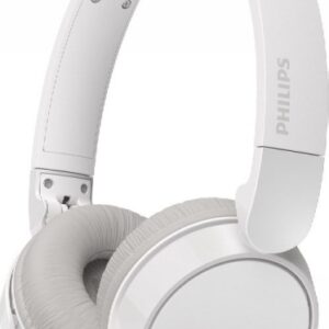 philips tah3209 auriculares inalambricos on‑ear bluetooth 5.3 25h de reproduccion microfono con reduccion de ruido plegable y ligero con almohadillas de espuma viscoelastica color blanco