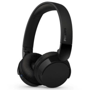 philips auriculares supraaurales inalambricos bluetooth 5.3 autonomia hasta 55h microfono integrado bateria 600mah conector usb c plegable alcance 10m altavoz de 32mm color negro