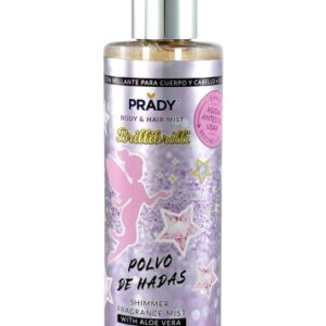 prady brilli brilli body & hair mist polvo de hadas frasco de 250 ml spray pulverizador