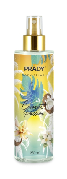 prady body splash coconut passion frasco de 250 ml spray pulverizador