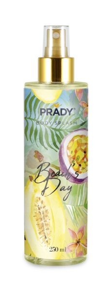 prady body splash beach day frasco de 250 ml spray pulverizador