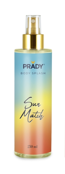 prady body splash sun match frasco de 250 ml spray pulverizador