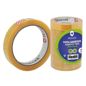 bismark cinta adhesiva transparente 19mm x 66m fabricada en polipropileno transparente
