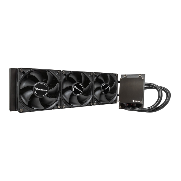 unykach aquasphere pro 360 trx4 kit de refrigeracion liquida 3 ventiladores de 120mm y 2000rpm diseñada para procesadores tr4 de alta potencia con tdp hasta 450w