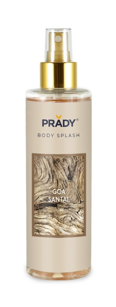 prady body splash goa santal frasco de 250 ml spray pulverizador