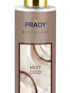 prady body splash milky coco frasco de 250 ml spray pulverizador