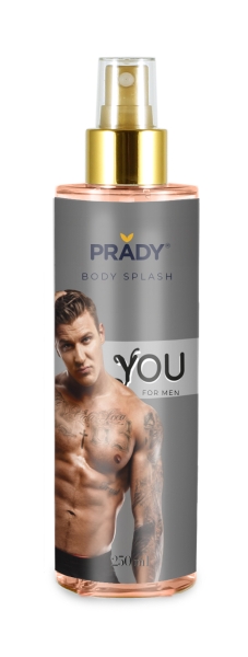 prady body splash you frasco de 250 ml spray pulverizador