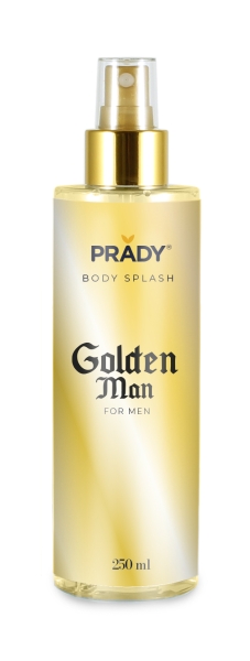 prady body splash golden man frasco de 250 ml spray pulverizador
