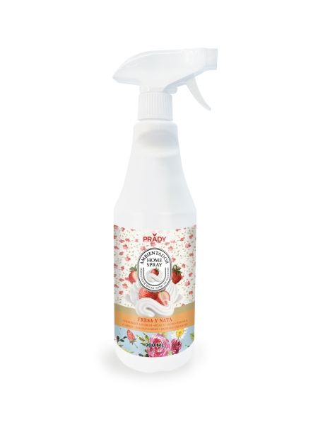 prady ambientador home spray nata y fresa frasco de 700 ml spray pulverizador