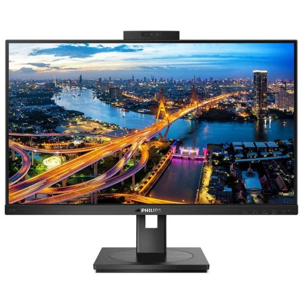 philips b line 242b1h monitor 23.8" led ips fullhd 75hz respuesta 4ms altavoces 4w hdmi, dvi, vga, usb webcam vesa 100x100mm color negro