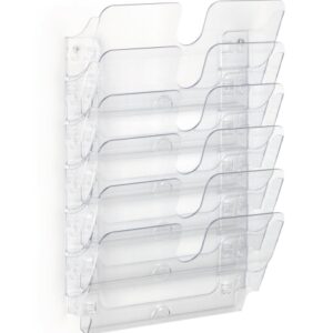 durable flexiplus 6 dispensador para folletos a4 horizontal transparente