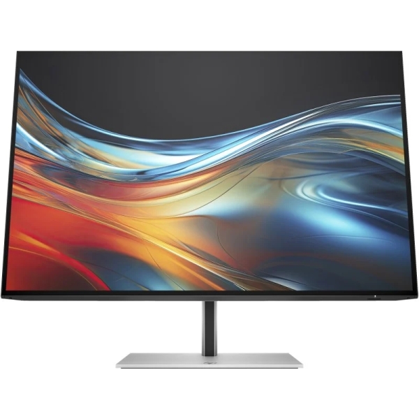 hp series 7 pro 724pn monitor 24" ips fullhd 100hz microedge respuesta 5ms ajustable en altura, giratorio e inclinable hdmi, displayport, hub usb vesa 100x100 color negro/plata