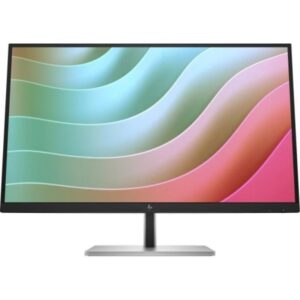 hp e series e27k g5 monitor 27" led ips 4k 60hz respuesta 5ms altavoces 12w ajustable en altura, giratorio e inclinable hdmi, displayport, rj 45, usb c 65w vesa 100x100mm color negro/plata