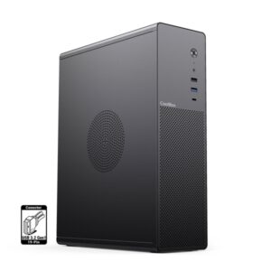 coolbox t100 slim caja torre micro atx, mini itx tamaño hdd 2.5" usb 3.2, usb c color negro