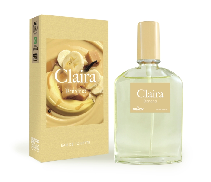 prady colonia unisex claira banana frasco de 90 ml spray pulverizador