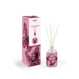 prady ambientador mikado pink butterfly frasco de cristal 100 ml y varitas difusoras
