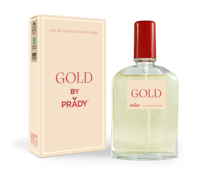 prady colonia de mujer gold frasco de 90 ml spray pulverizador