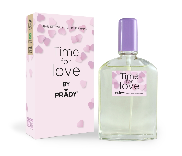 prady colonia de mujer time for love frasco de 90 ml spray pulverizador