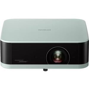 epson lifestudio pop ef 61g proyector 3lcd fullhd 700 lumenes sistema de sonido bose wifi, bluetooth, android tv, hdmi, usb color verde hielo