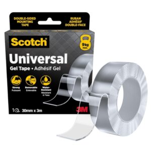 scotch cinta adhesiva de gel doble cara 30mmx3m adhesivo removible soporta con seguridad hasta 9 kg transparente
