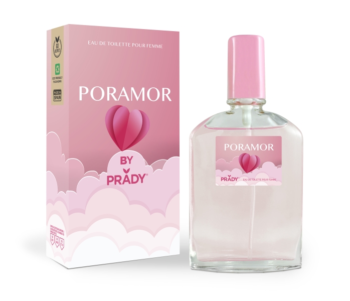 prady colonia de mujer poramor frasco de 90 ml spray pulverizador
